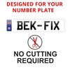 BEK-FIX® 32 Pack Number Plate Sticky Pads Double Sided Foam