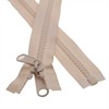 Leekayer 1PC #10 84 Inch Beige Separating Zipper with Double