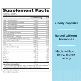 Ancient Nutrition Multivitamin for Men, Men's Fermented Multivitamin with Vitamin A, C, D, E, K, Zinc & Magnesium, Immune Support, Vegan, 60 Ct