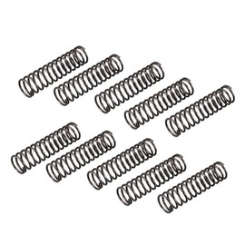 sourcingmap Compression Spring - 1.2mm Wire Dia , 12mm OD , 45mm Free Length Spring Steel Extension Spring,Black,10Pcs