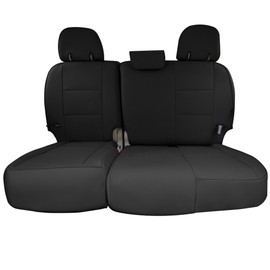 FH Group Custom Fit Car Seat Covers for 2011-2020 Toyota Sienna 7 Passenger, Car Seat Cover 3rd Row, Automotive Seat Covers in Black Faux Leather, Waterproof and Washable Seat Covers