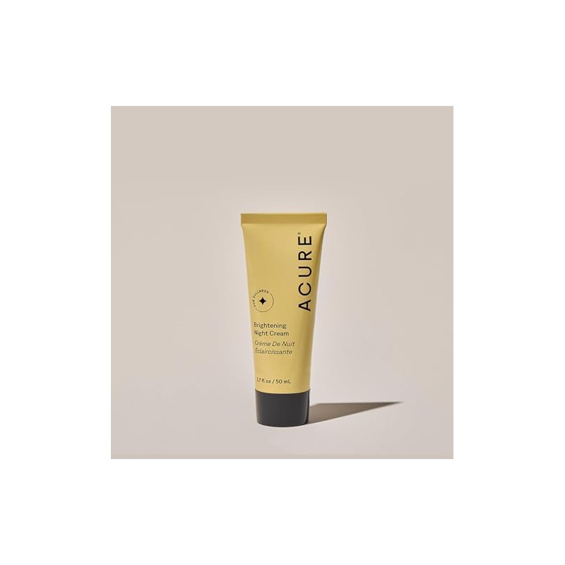 ACURE Crema Facial Nocturna, Unifica el Tono, Hidrata y Aporta
