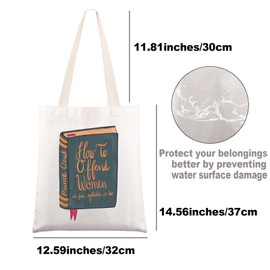 JNIAP Prince And Princess Tote Bag How To Offend Women In Five Syllables Or Less Gifts Prince And Princess Shoulder Bag, How to Tb, Large