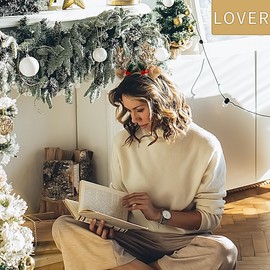 DIUEWOW Christmas Headbands Christmas Glitter Elk Antlers Hair Bands Gold Sequin Reindeer Antler Headbands Holiday Party Accessory for Women and Girls