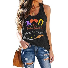 It's Just A Bunch of Hocus Pocus Tank Tops Loose Fit Yoga Athletic Workout Sleeveless T Shirts (Elf, X-Large)