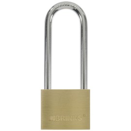 BRINKS 171-42001 40mm Solid Brass Padlock with 2-1/2" Shackle