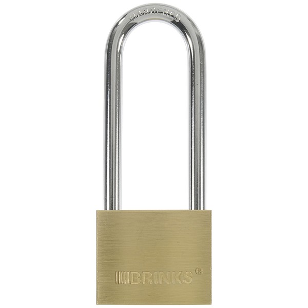 BRINKS 171-42001 40mm Solid Brass Padlock with 2-1/2" Shackle