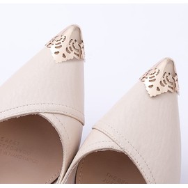 CHUANGOU 6 Pieces Durable Shoes Lace Caps, High Heel Toe Caps, For Shoes Protection Repair Decorations. A