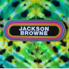 JACKSON BROWN KLOS 95.5  Vintage 80's Rainbow Bumper Sticker Decal Old Style