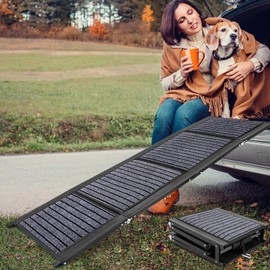Dog Ramp for Car, Folding Dog Ramp, 63"x17" Car Ramp for Dogs, Dog Ramps for Large Dogs SUV, Car Dog Ramp with Non-Slip Rug Surface, Dog Ramp for SUV, Truck