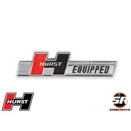 Hurst Chrome Plated ABS Plastic Red x Black Hurst Equipped Emblem Logo - 1361000
