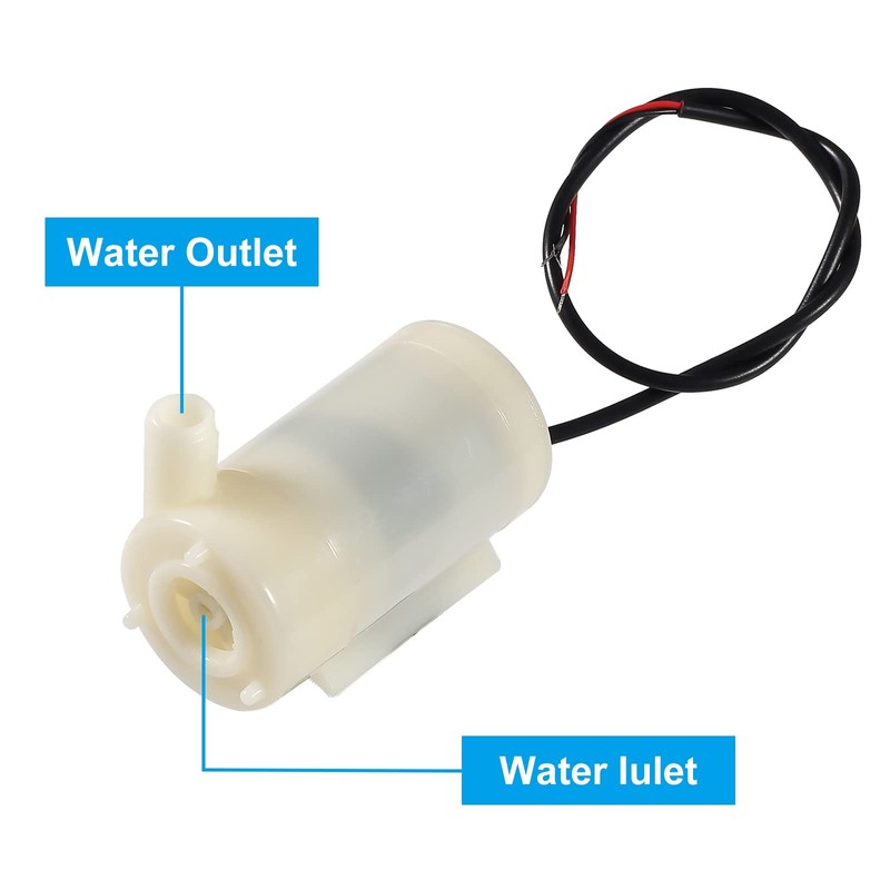 AITIAO 4Pcs DC 3-5V Micro Submersible Mini Water Pump for