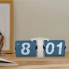Flip Clock with High Accuracy, Retro Style Flip Desk Shelf
