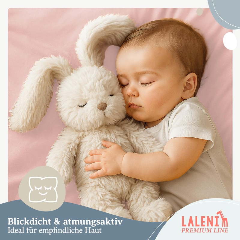 Laleni Premium fitted sheets for baby cot, breathable, 100% cotton
