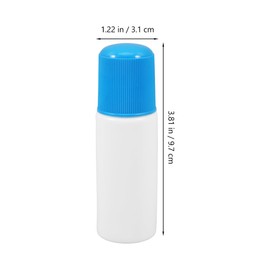 DEARMAMY 6 Pcs Reusable Sponge Head Bottles for Liniment and Cosmetic Applications Small Bottles Portable Bottles for Travel and Storage 30ml