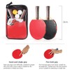 2pcs 7 Layers Wood Ping Pong Paddles Set With Balls