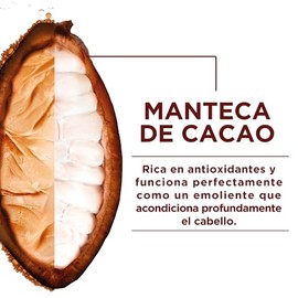 Garnier Fructis Hair Food Manteca de Cacao Crema para Peinar 3 en 1 para Cabello Rizado y Seco 300ml, Nutrición y Definición por 72 Horas, Fórmula 98% de Origen Natural, Vegana y Sin Siliconas