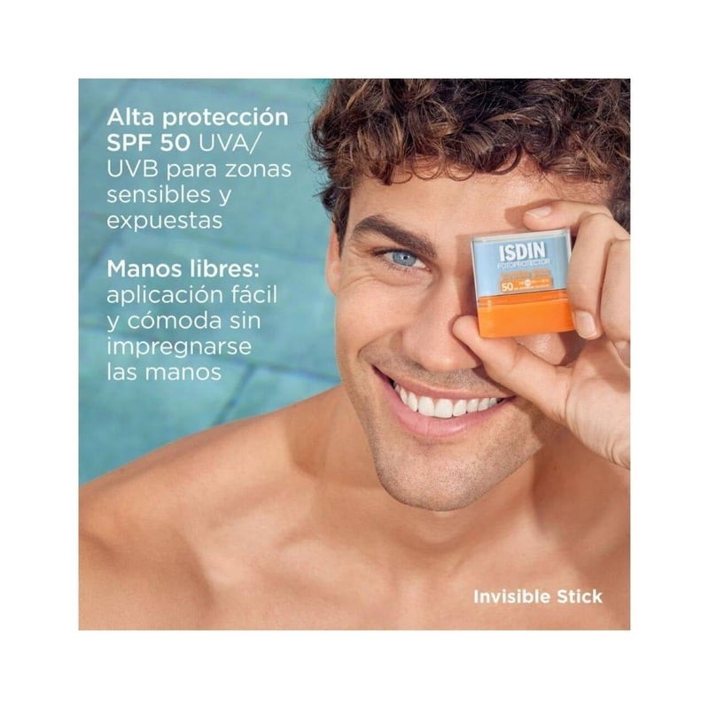 Fp invisible stick spf50 10g Isdin Protector facial en barra