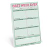 Knock Knock Best Week Ever Pad, Weekly Agenda and Planning