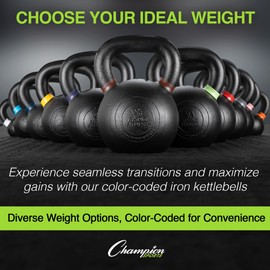 Champion Sports 30 LB Iron Kettlebell