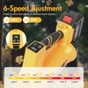 Electric Leaf Blower Cordless, Battery Powered Leaf Blower with 2