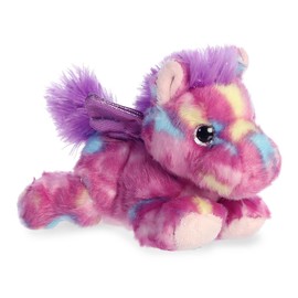 Aurora® Vibrant Bright Fancies™ Tutti Frutti Pegasus™ Stuffed Animal - Eye-Catching Fun - Delightful Cuddles - Purple 7 Inches