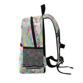 Kids Backpack Horse Flower School Bag Toddler Girls Boys School Bag, multicoloured, Children's backpack