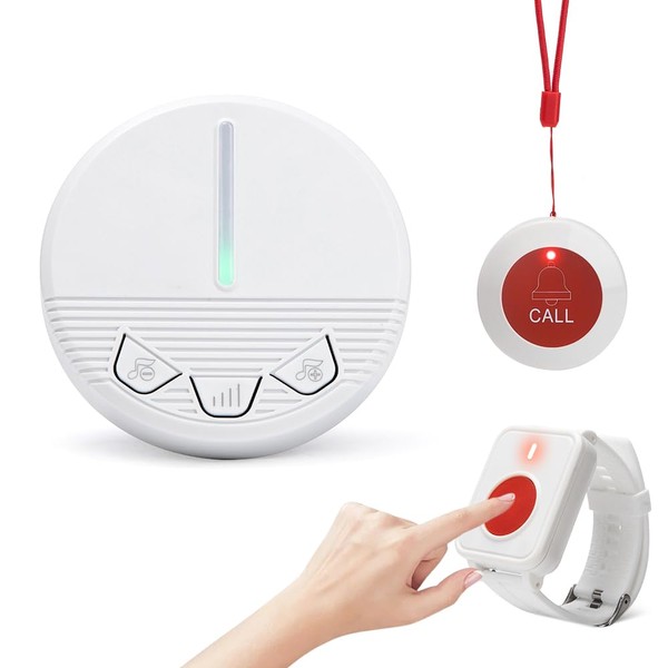 CYSSJF Personal Alarms for Elderly Round Neck Alarm,Elderly Alarm Call