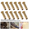 500Pcs Hollow Rivet Brass Decorative Through Hole Excellent Corrosion Resistance