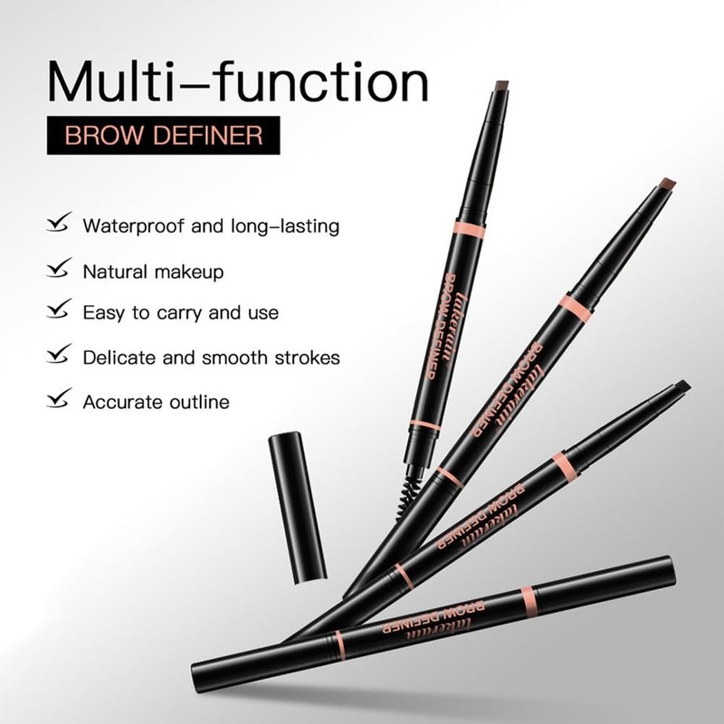 Eyebrow Pencil, Professional Eye Makeup Mechanical Pencil - Retractable Triangle