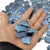 0.78"-1.57" Irregular Ceramics Mosaic Tiles,1.1LB Mosaic Pieces Stones for Home