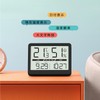 DFBL Digital Thermometer/Hygrometer, Large Screen LED, Heatstroke Protection, Magnet, Stand,