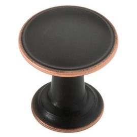 Brainerd 1" Bronze with Copper Highlights Cabinet Knob- 229884