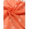 Shanlin Unisex Cotton Square Bandanas Scarves 24x24 (DotsBig-Orange)