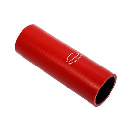 LTI Universal (152 mm) 6 pulgadas de longitud 4 capas reforzado alto rendimiento (44 mm) 4,4 cm ID acoplamiento recto manguera de silicona (4,4 cm rojo)