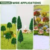 26 Pcs Mini Model Trees, Various Sizes Miniature Tree for