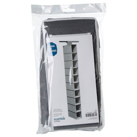 Premier Housewares 10 Section Hanging Shoe Organiser - Grey