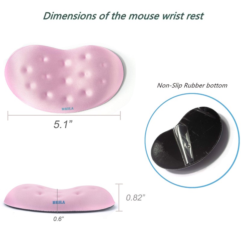 BRILA Wrist Rest - Ergonomic Memory Foam Wrist Support for