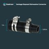EZ-FLO Garbage Disposal Dishwasher Connector, Black Rubber, 60424