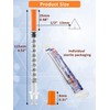 20 Pack 1ml Disposable Syringe, 29G 1cc 1/2 Inch (13mm)