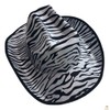 BR Zebra HAT Adult Cowboy Print Wild West Costume Party