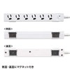 Sanwa Supply TAP-SPWMG36-3 Thunder Guard Tap (3P, 6 Socks, 3