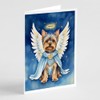 Caroline's Treasures Yorkshire Terrier My Angel Greeting Cards Pack of