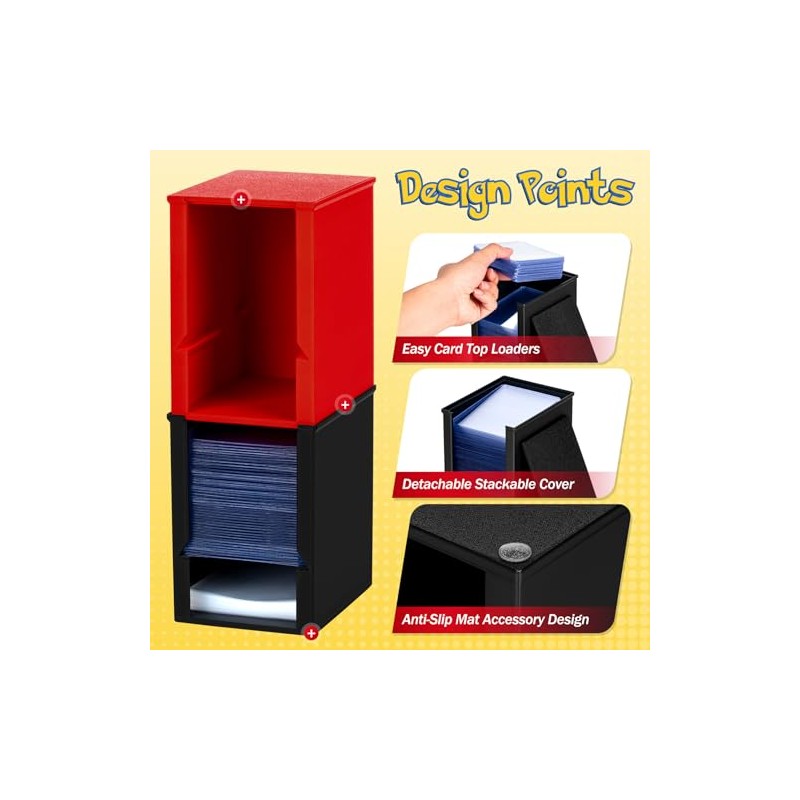 Toploader Dispenser & Penny Sleeve Holder - Dual Compartment Holds