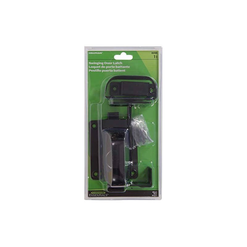 Hardware Essentials 852505 Hardware Essentials Black Swinging Door Latches -