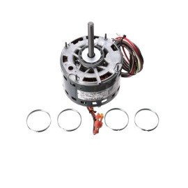 Genteq 3383 Fan and Blower Motor, 1/4 HP, 1 Ph, 60 Hz, 115 V, 1075 RPM, 2 Speed