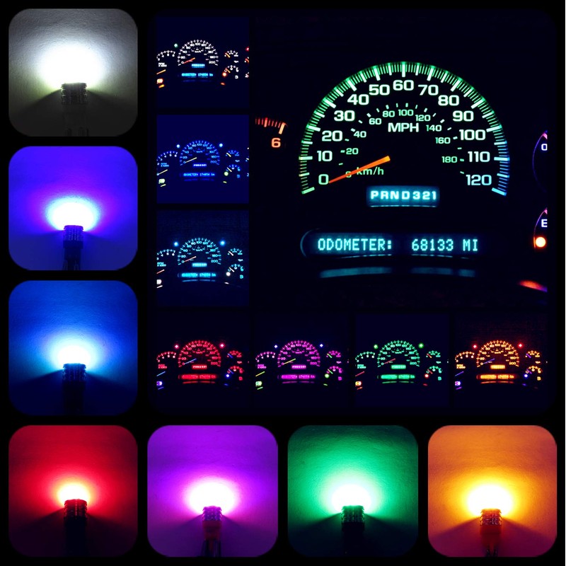 WLJH Super Bright Blue Instrument Panel Gauge Cluster Warning Indicator