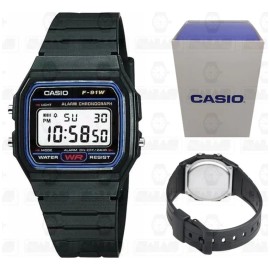 Reloj Casio Digital F91 Unisex 100% Original Full Fondo Negro F-91W-1D