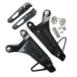 TCMT Black Rear Passenger Footrest Foot pegs Set Fit For HONDA CBR 600 RR 2003-2004