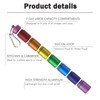 Metal Pill Box,7 Day Stackable Waterproof Travel Pill Box,Aluminum Alloy